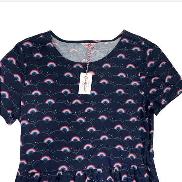 NWT 🌈 Cath Kidston Rainbow Jersey Dress, US 6 - Picture 2 of 7